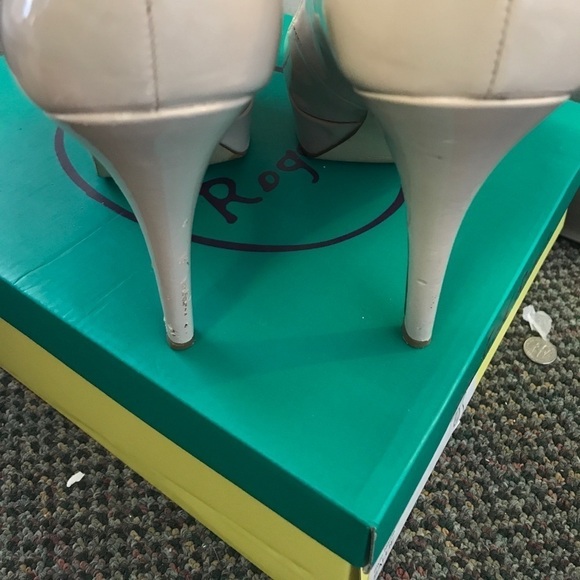 Marc Fisher Tumbles Platform Nude Heels 8.5 - Picture 3 of 4